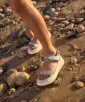 DEBRA SANDALS SILVER DISTRESSED LEATHER(SILVER DISTRESSED LEATHER,5)
