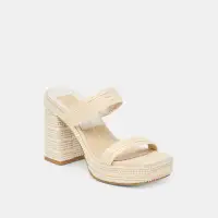 ALIYA PEARL HEELS VANILLA RAFFIA(VANILLA RAFFIA,5)