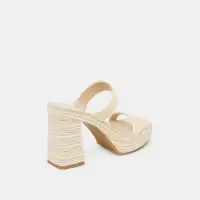 ALIYA PEARL HEELS VANILLA RAFFIA(VANILLA RAFFIA,5)