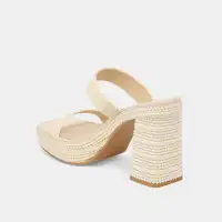ALIYA PEARL HEELS VANILLA RAFFIA(VANILLA RAFFIA,5)