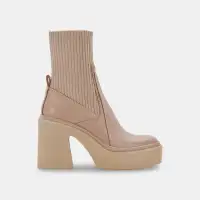 ODINA BOOTS TAUPE LEATHER