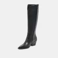 RAJ WIDE CALF BOOTS BLACK LEATHER(BLACK LEATHER,6WC)