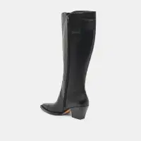 RAJ WIDE CALF BOOTS BLACK LEATHER(BLACK LEATHER,6WC)