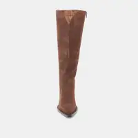 RAJ WIDE CALF BOOTS DK BROWN SUEDE(DK BROWN SUEDE,6WC)