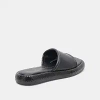 AISHA SANDALS BLACK LEATHER(BLACK LEATHER,5)
