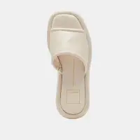 AISHA SANDALS IVORY LEATHER(IVORY LEATHER,5)