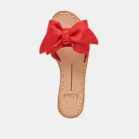 DARSEY SANDALS RED SATIN(RED SATIN,5)