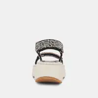 DEBRA SANDALS BLACK WHITE NUBUCK(BLACK WHITE NUBUCK,5)