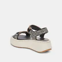 DEBRA SANDALS BLACK WHITE NUBUCK(BLACK WHITE NUBUCK,5)