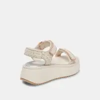 DEBRA SANDALS IVORY SUEDE(IVORY SUEDE,5)