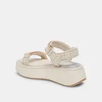DEBRA SANDALS IVORY SUEDE(IVORY SUEDE,5)