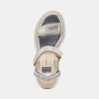 DEBRA SANDALS SILVER DISTRESSED LEATHER(SILVER DISTRESSED LEATHER,5)