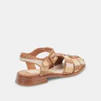 HOLIS SANDALS TAN MULTI RAFFIA(TAN MULTI RAFFIA,5)