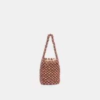 MALOU HANDBAG BROWN WOOD BEADED(BROWN WOOD BEADED,ONESZ)