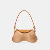 MOLENE SHOULDER BAG TAN CANE