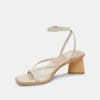 BANITA WIDE SANDALS IVORY LEATHER(IVORY LEATHER,6W)