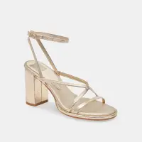 BARLY HEELS LIGHT GOLD METALLIC LEATHER(LIGHT GOLD METALLIC LEATHER,5)
