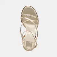 BARLY HEELS LIGHT GOLD METALLIC LEATHER(LIGHT GOLD METALLIC LEATHER,5)