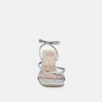 BAYLOR HEELS SILVER METALLIC LEATHER(SILVER METALLIC LEATHER,5)