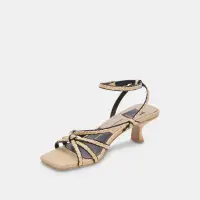 BEV BRAID HEELS BLACK NATURAL JUTE(BLACK NATURAL JUTE,5)