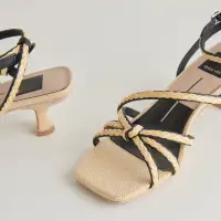 BEV BRAID HEELS BLACK NATURAL JUTE(BLACK NATURAL JUTE,5)
