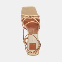 BEV BRAID WIDE HEELS BROWN NATURAL JUTE(BROWN NATURAL JUTE,6W)