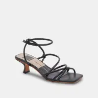 BEV HEELS BLACK LEATHER(BLACK LEATHER,5)