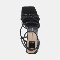 BEV HEELS BLACK LEATHER(BLACK LEATHER,5)