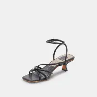 BEV HEELS BLACK LEATHER(BLACK LEATHER,5)