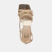 BEV HEELS GOLD METALLIC LEATHER(GOLD METALLIC LEATHER,5)