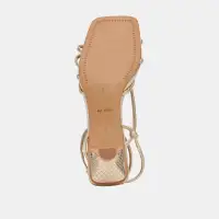 BEV HEELS GOLD METALLIC LEATHER(GOLD METALLIC LEATHER,5)