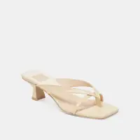 BREVEL WIDE HEELS LIGHT YELLOW LEATHER(LIGHT YELLOW LEATHER,6W)