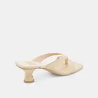 BREVEL WIDE HEELS LIGHT YELLOW LEATHER(LIGHT YELLOW LEATHER,6W)