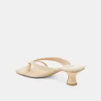BREVEL WIDE HEELS LIGHT YELLOW LEATHER(LIGHT YELLOW LEATHER,6W)