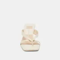 BREVEL WIDE HEELS OFF WHITE LEATHER(OFF WHITE LEATHER,6W)