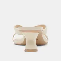 BREVEL WIDE HEELS OFF WHITE LEATHER(OFF WHITE LEATHER,6W)