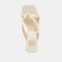 BREVEL WIDE HEELS OFF WHITE LEATHER(OFF WHITE LEATHER,6W)