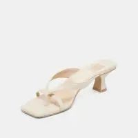 BREVEL WIDE HEELS OFF WHITE LEATHER(OFF WHITE LEATHER,6W)