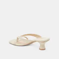 BREVEL WIDE HEELS OFF WHITE LEATHER(OFF WHITE LEATHER,6W)