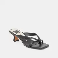BREVEL WIDE HEELS ONYX LEATHER(ONYX LEATHER,6W)