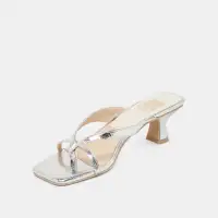 BREVEL HEELS SILVER DISTRESSED LEATHER(SILVER DISTRESSED LEATHER,5)