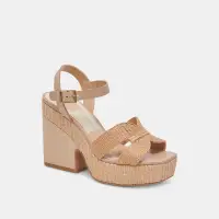 CALE HEELS LT NATURAL RAFFIA(LT NATURAL RAFFIA,5)
