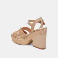 CALE HEELS LT NATURAL RAFFIA(LT NATURAL RAFFIA,5)
