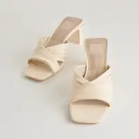CARLAN HEELS BONE LEATHER