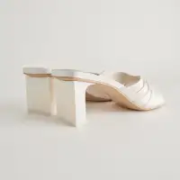 CARLAN HEELS OFF WHITE SILK(OFF WHITE SILK,5)