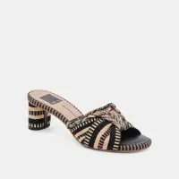 DALLIE HEELS BLACK MULTI WOVEN(BLACK MULTI WOVEN,5)