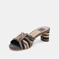 DALLIE HEELS BLACK MULTI WOVEN(BLACK MULTI WOVEN,5)