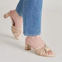 DALLIE HEELS NATURAL MULTI WOVEN(NATURAL MULTI WOVEN,5)