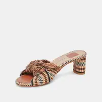 DALLIE HEELS TAN MULTI WOVEN(TAN MULTI WOVEN,5)