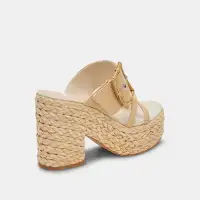 EDWINA HEELS LT NATURAL RAFFIA(LT NATURAL RAFFIA,5)